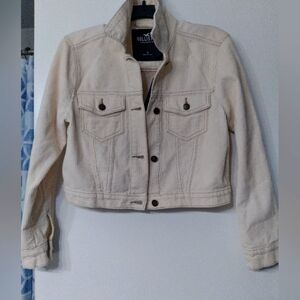 NWT Hollister cropped corduroy jacket